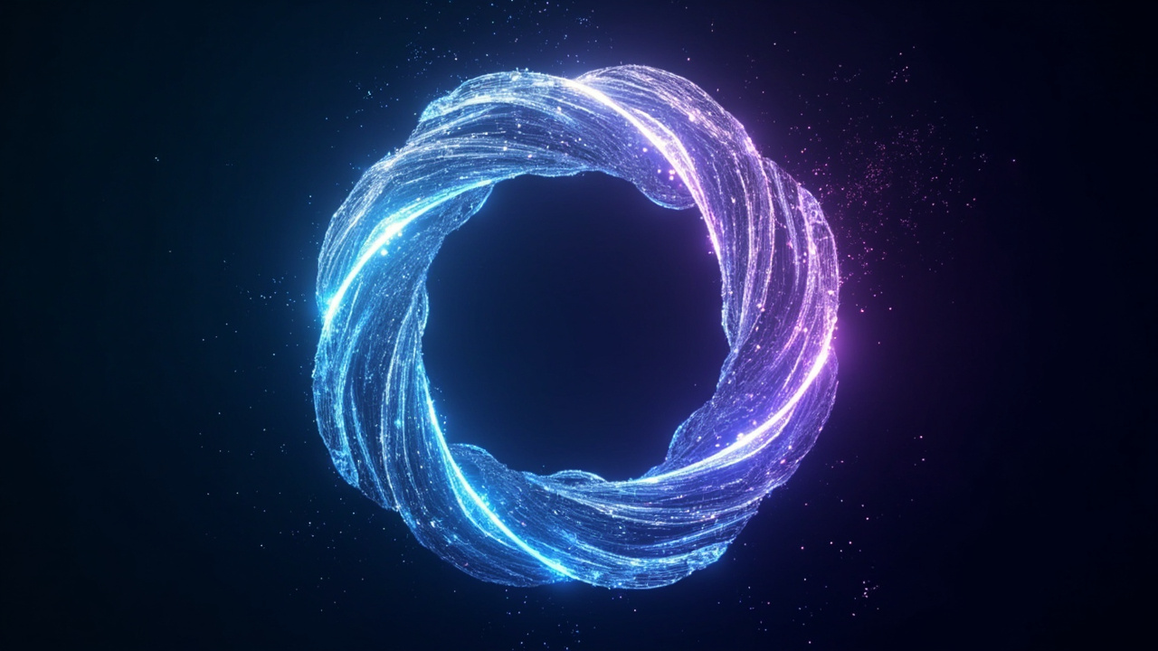 Abstract visualization of a recursive self-improvement loop